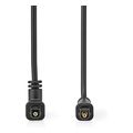 nedis cagp25200bk10 optical audio rotatable cable toslink male 100m black extra photo 1