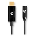 nedis ccbw65950bk015 usb c adapter usb c male 35 mm female 015 m blackc extra photo 3
