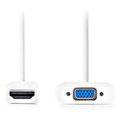 nedis ccgb34900wt02 hdmi cable hdmi cpnnector vga female 1080p 020m white extra photo 1 nedis ccgb34900wt02 hdmi cable hdmi cpnnector vga female 1080p 020m white extra photo 1