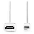 nedis ccgb37650wt02 mini displayport cable mini displayport male hdmi 020m white extra photo 1