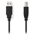 nedis ccgb60100bk30 usb 20 cable a male b male 30m black extra photo 2