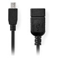 nedis ccgb60315bk02 usb 20 adapter mini 5 pin male usb a female otg 020m black extra photo 2