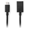 nedis ccgb61710bk02 usb c adapter usb 32 gen 1 usb c male usb a female 015m black extra photo 1