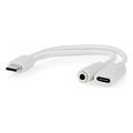 nedis ccgb64922wt01 usb 20 type c adapter usb c male usb c female 35mm female 010m white extra photo 1 nedis ccgb64922wt01 usb 20 type c adapter usb c male usb c female 35mm female 010m white extra photo 1