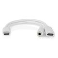 nedis ccgb64922wt01 usb 20 type c adapter usb c male usb c female 35mm female 010m white extra photo 2 nedis ccgb64922wt01 usb 20 type c adapter usb c male usb c female 35mm female 010m white extra photo 2