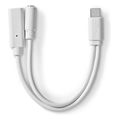 nedis ccgb64922wt01 usb 20 type c adapter usb c male usb c female 35mm female 010m white extra photo 3 nedis ccgb64922wt01 usb 20 type c adapter usb c male usb c female 35mm female 010m white extra photo 3