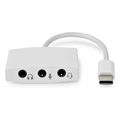 nedis ccgb65950wt01 usb 20 adapter usb c male 35mm female 010m white extra photo 1