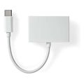 nedis ccgb65950wt01 usb 20 adapter usb c male 35mm female 010m white extra photo 2