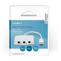 nedis ccgb65950wt01 usb 20 adapter usb c male 35mm female 010m white extra photo 3