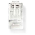 nedis ccgb89350gy rj45 connector male solid utp cat5 10pcs greyp extra photo 1