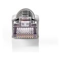 nedis ccgb89350gy rj45 connector male solid utp cat5 10pcs greyp extra photo 1