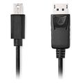 nedis ccgl37400bk20 mini displayport 12 cable mini displayport male displayport male 200m black extra photo 1