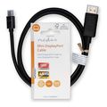 nedis ccgl37400bk20 mini displayport 12 cable mini displayport male displayport male 200m black extra photo 2
