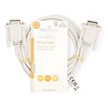 nedis ccgl52010iv20 serial cable d sub 9 pin male d sub 9 pin female 200m ivory extra photo 2