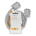 nedis ccgl52010iv20 serial cable d sub 9 pin male d sub 9 pin female 200m ivory extra photo 2