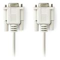nedis ccgl52055iv20 null modem cable d sub 9 pin female d sub 9 pin female 200m ivory extra photo 1