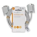 nedis ccgl52055iv20 null modem cable d sub 9 pin female d sub 9 pin female 200m ivory extra photo 2