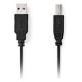 nedis ccgl60100bk30 usb 20 cable usb a male usb b male 10w 300m black extra photo 1
