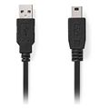 nedis ccgl60300bk30 usb 20 cable usb a male usb mini b 5 pin male 300m black extra photo 1