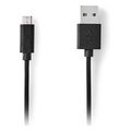 nedis ccgl60500bk05 usb 20 cable usb a male usb micro b male 10w 050m black extra photo 1