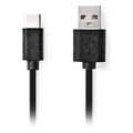 nedis ccgl60600bk10 usb 20 cable usb a male usb c male 15w 100m black extra photo 1