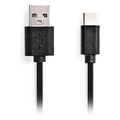 nedis ccgl60601bk10 usb 20 cable usb a male usb c male 25w 100m black extra photo 1