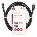 nedis ccgl60750bk10 usb 20 cable usb c male usb micro b male 60w 100m black extra photo 2