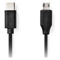 nedis ccgl60810bk20 usb 20 cable usb a male uc e6 8 pins male 200m black extra photo 1