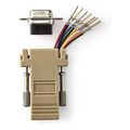 nedis ccgp52821iv d sub adapter d sub 9 pin male rj45 8p8c female ivory extra photo 3