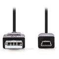 nedis ccgp64350gy usb adapter usb 32 gen 1 usb c male displayport female black grey polybag extra photo 1