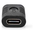 nedis ccgp65960bk10 usb c adapter usb c male 35mm female 100m black extra photo 2