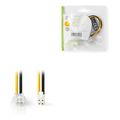 nedis ccgp74310va015 internal power cable p4 male p4 female 015 m variousc extra photo 1