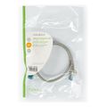 nedis ccgp85901bk03 cat6 cable rj45 female rj45 female u utp 30cm nylon black polybag extra photo 3