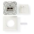 nedis ccgp89250iv network wall box cat 6a 2x rj45 female flat face mounting ivory extra photo 5
