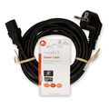 nedis cegl10000bk50 power cable angled scuko male iec 320 c13 500m black extra photo 2