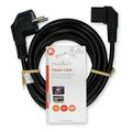 nedis cegl10020bk50 power cable schuko male iec 320 c13 angled 500m black extra photo 2