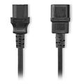 nedis cegl11040bk20 power cable euro male iec 320 c7 200m black extra photo 1