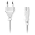 nedis cegl11040wt30 power cable euro male iec 320 c7 300m white extra photo 1