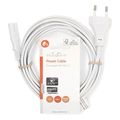 nedis cegl11040wt30 power cable euro male iec 320 c7 300m white extra photo 2