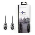 nedis coth15010gy15 balanced xlr audio cable xlr 3 pin male xlr 3 pin female 15 m grey extra photo 2