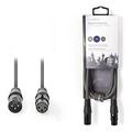 nedis coth15010gy30 balanced xlr audio cable xlr 3 pin male xlr 3 pin female 30 m grey extra photo 1