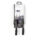 nedis coth15010gy50 balanced xlr audio cable xlr 3 pin male xlr 3 pin female 50 m grey extra photo 3