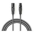 nedis coth15010gy50 balanced xlr audio cable xlr 3 pin male xlr 3 pin female 50 m grey extra photo 2