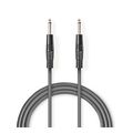 nedis coth23000gy15 mono audio cable 635 mm male 635 mm male nickel plated 150m pvc extra photo 2