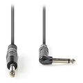 nedis coth23005gy50 unbalanced audio cable 635 mm male 635 mm male angled 50 m grey extra photo 1