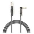 nedis coth23005gy50 unbalanced audio cable 635 mm male 635 mm male angled 50 m grey extra photo 2