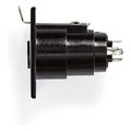 nedis cotp15911bk xlr chassis mount xlr 3 pin female blackp extra photo 2