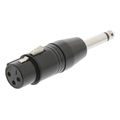 nedis cotp15942bk xlr adapter mono xlr 3 pin male 635 mm male blackp extra photo 1