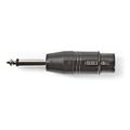 nedis cotp15942bk xlr adapter mono xlr 3 pin male 635 mm male blackp extra photo 2