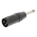nedis cotp15942bk xlr adapter mono xlr 3 pin male 635 mm male blackp extra photo 1